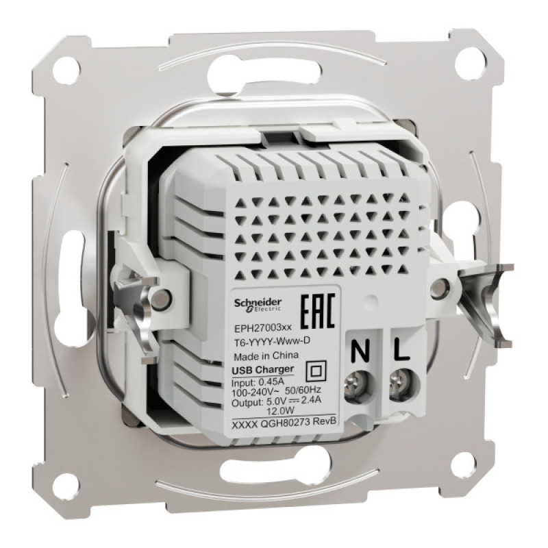 USB розетка Schneider Electric Asfora EPH2700369 USB/Type-C 2,4А бронза