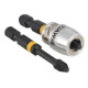 Набор бит и держателя DeWALT Impact torsion PZ2х57мм (2шт)