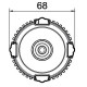 Кришка для підрозетника Obo Bettermann ZU 60-SD (2003760)