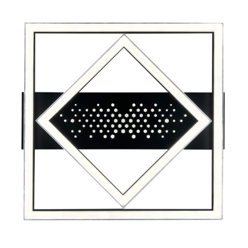 Светильник LED smart KENZO-S+пульт 100W 3000-5000K IP20 квадрат черный Violux ( 220685 )