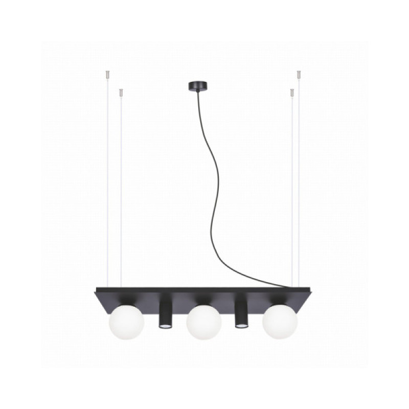 Люстра Zuma Line 5555 Shelf E14+GU10 5x10W IP20 Черная