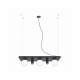 Люстра Zuma Line 5555 Shelf E14+GU10 5x10W IP20 Черная