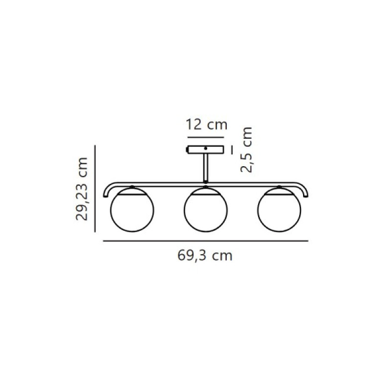 Люстра Nordlux 2010583003 Grant E14 3x25W IP20 чорна