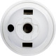 Пластиковий патрон E.Next e.lamp socket with nut.E27.pl.white Е27 з гайкою білий (s9100016)