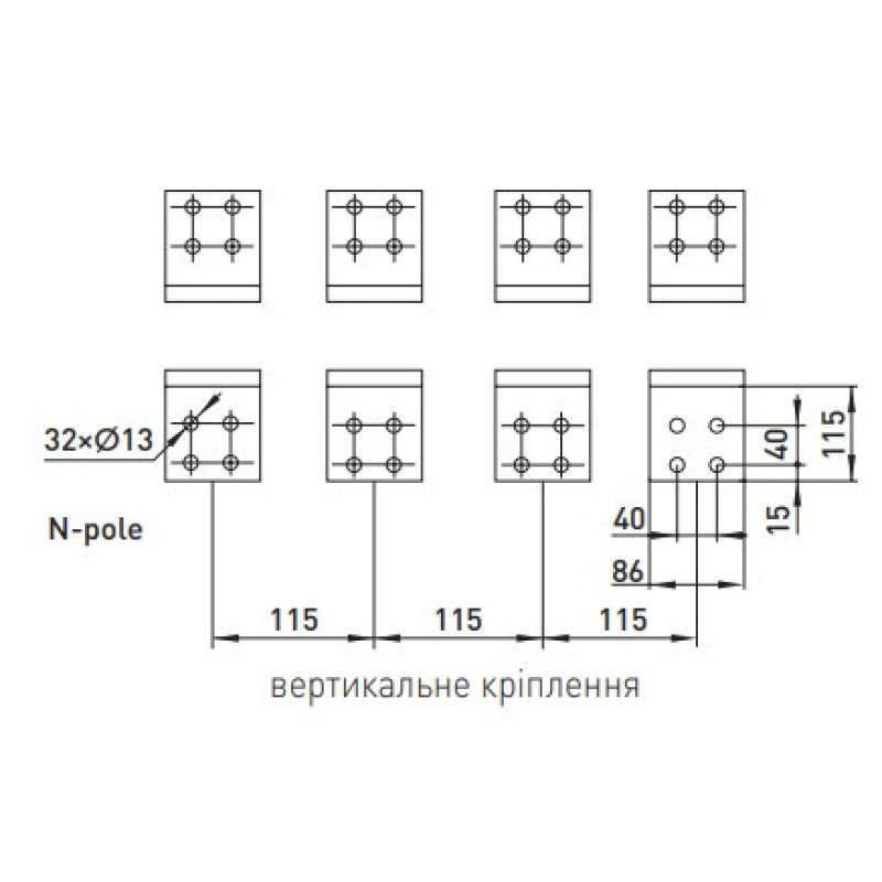 Повітряний автоматичний вимикач E.Next e.industrial.acb.3200F.2500 400В 3Р з мотор-приводом та РН (i081104)