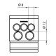 Распределительный блок ETI 001102413 EDBM-2/PE (160А 1x4-70; 2x4-35; 3x2.5-25)