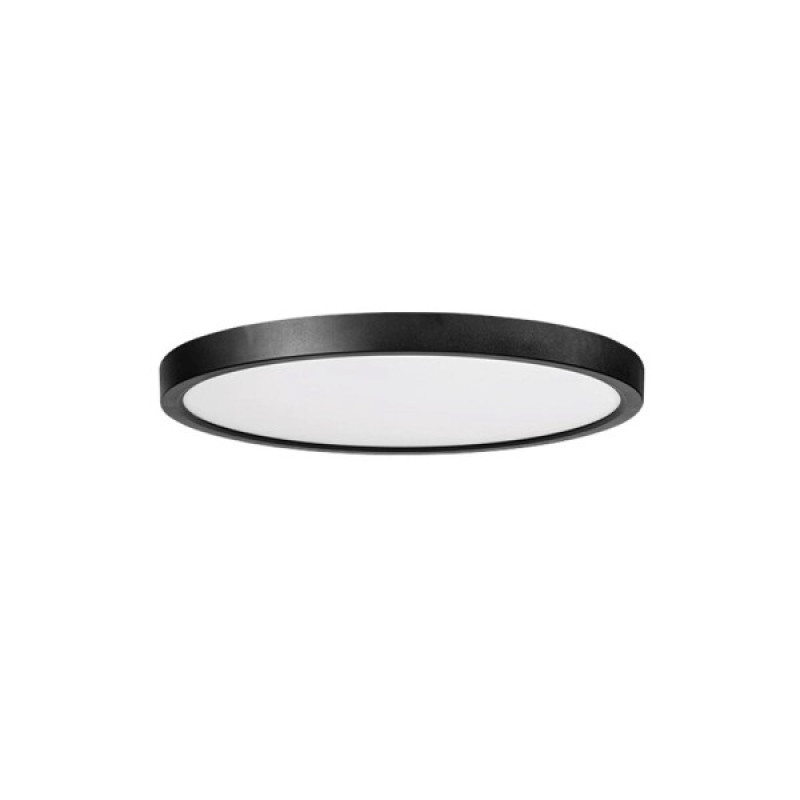 Світильник стельовий з датчиком руху Azzardo AZ5358 Panka LED 1x24W 2800K/4000K/6000K 2880Lm IP40 чорний