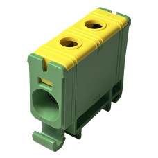 Клемма Promfactor FT 1Р Cu:2.5-50мм²/ Al:6-50мм² желто-зеленая FT1050G