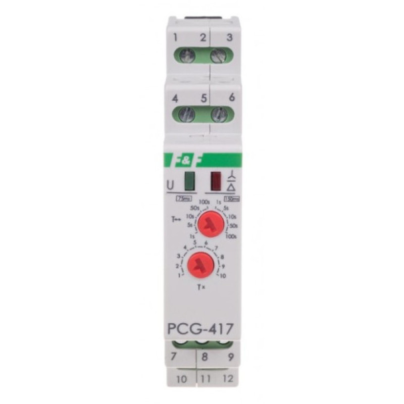 Реле времени пуска звезда-треугольник F&F PCG-417 DUO