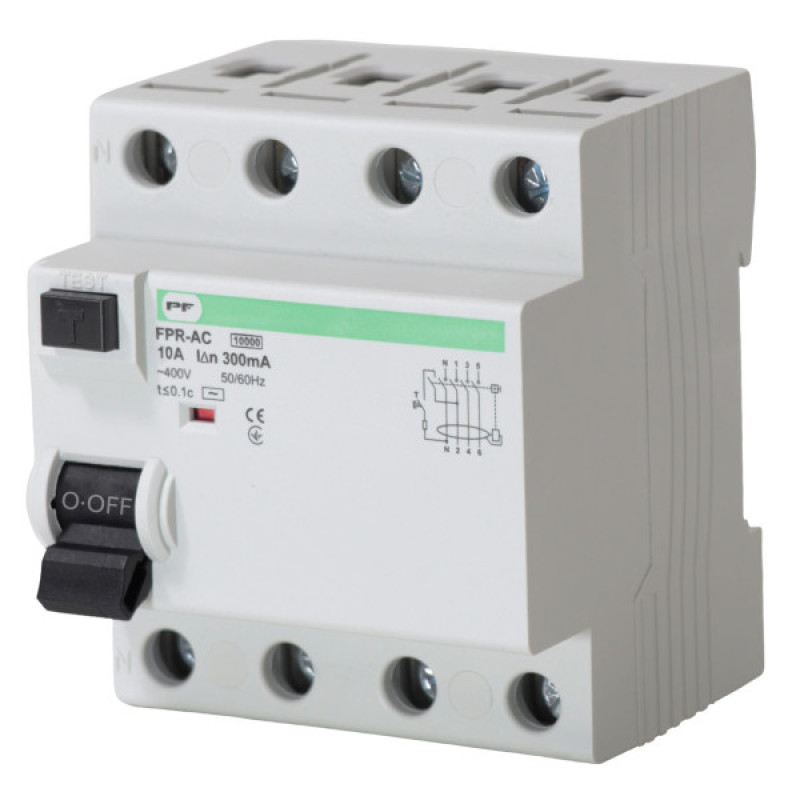УЗО Promfactor FPR-AC 10А/0,3A 4P АС (FPR4010300AC)