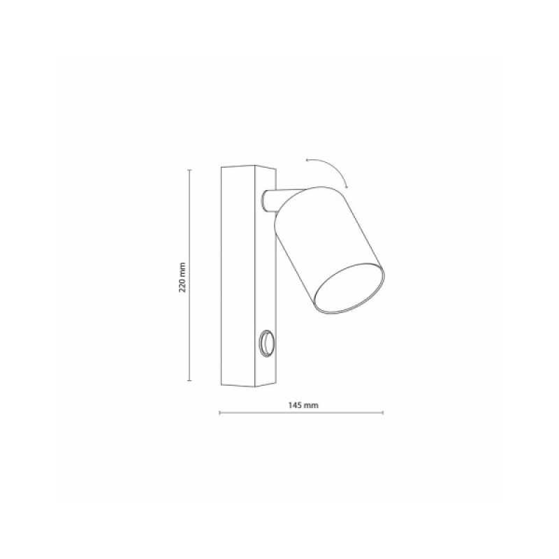 Бра, настенный светильник Tk Lighting 6186 Top GU10 1x10W IP20 Wh