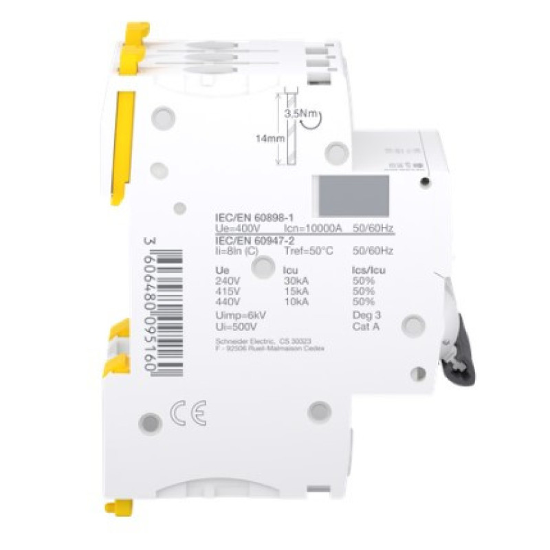 Автоматичний вимикач Schneider Electric A9F89340 iC60H 3P 40A C