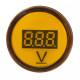 Жовтий постовий вольтметр Аско-Укрем AD22-22 DVM DC 5-30В