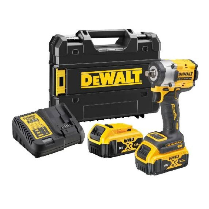 Ударный гайковерт бесщеточный DeWALT DCF921P2T XR Li-Ion 18В 610Нм 5Ач 2500об/мин
