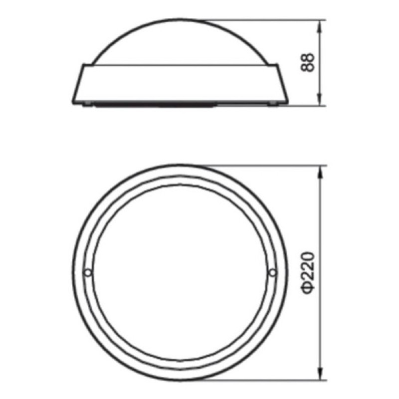 Круглий світильник зовнішнього освітлення Philips 911401735862 Signify 20Вт WT045C 230В 4000К IP65 (білий)
