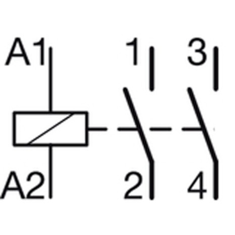 Контактор 63A ESC263s бесшумный (2НО, 230В) 3м Hager