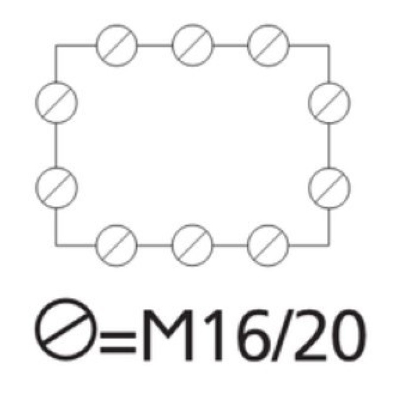 Вологозахищена сполучна коробка Spelsberg PC 1309-6-m (10-M16/20) (sp12740901) IP66 для вулиці