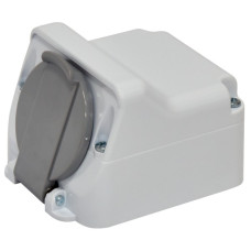 Розетка накладная с крышкой ETI PRE-1 IP44 (4481019)