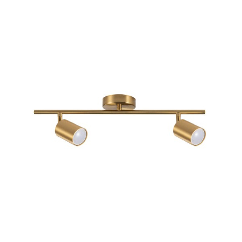 Світильник поворотний, спот Goldlux 3327260 Goldi GU10 2x10W IP20 золотий