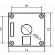 Одномісний пост керування Promfactor FP4-BOX1W1 з металевою кнопкою "I" (Start)