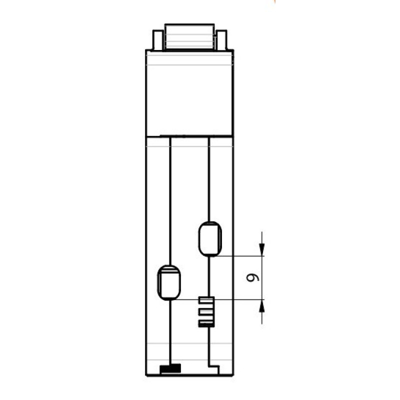 Дифференциальный автомат ETI 002175855 KZS 1M SUP C 20/0.01 тип A (6kA) с верхним подключением