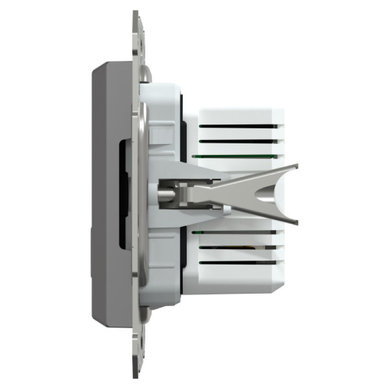 USB розетка Schneider Electric Asfora EPH2700571 тип A+C, 21Вт 3A антрацит