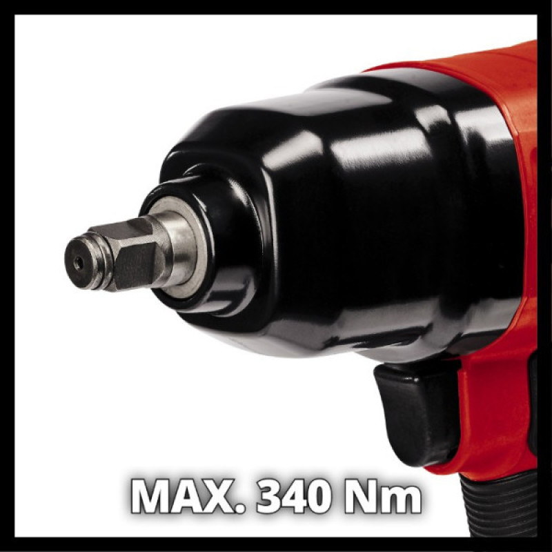 Пневматический гайковерт Einhell TC-PW 340 6,3бар 340Нм с 8 головками (4138950)