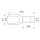 Вилковий наконечник E.Next e.terminal.stand.sv.5,5.6.black 4-6 кв.мм чорний (s2036045)