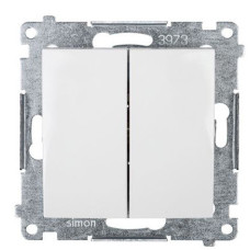 Двухкнопочный выключатель Kontakt Simon Simon 54 Premium DW5.01/11 (белый)
