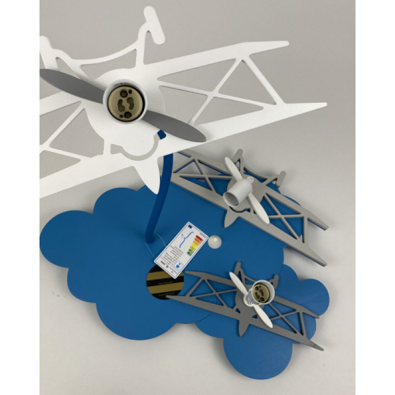 Люстра Nowodvorski 6904 Plane GU10 3x10W IP20 голубая