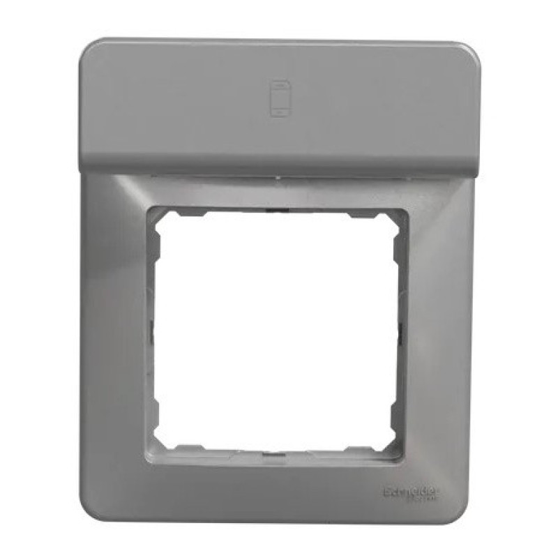 Рамка Schneider Electric Sedna Design с подставкой для мобильного алюминий SDD313809
