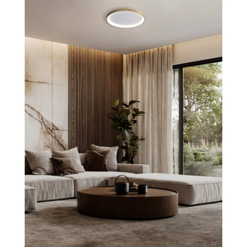 Потолочный светильник Italux CLN-3151-M-GD Raden LED 3000K-6000K 2900Lm IP20 золотой