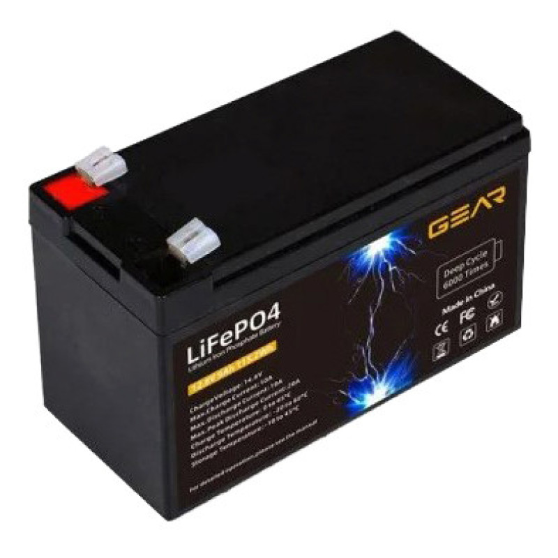Акумуляторна батарея GEAR LiFePo4 12.8В /9 Ah (115 Wh)
