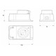 Силовой разъем E.Next e.socket.rubber.072.32