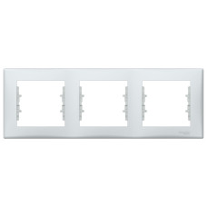Трехместная рамка Schneider Electric Sedna SDN5800533 (серая)