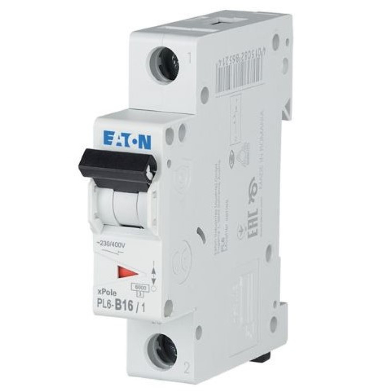 Автовыключатель Eaton PL6-B16/1 6кА 16A