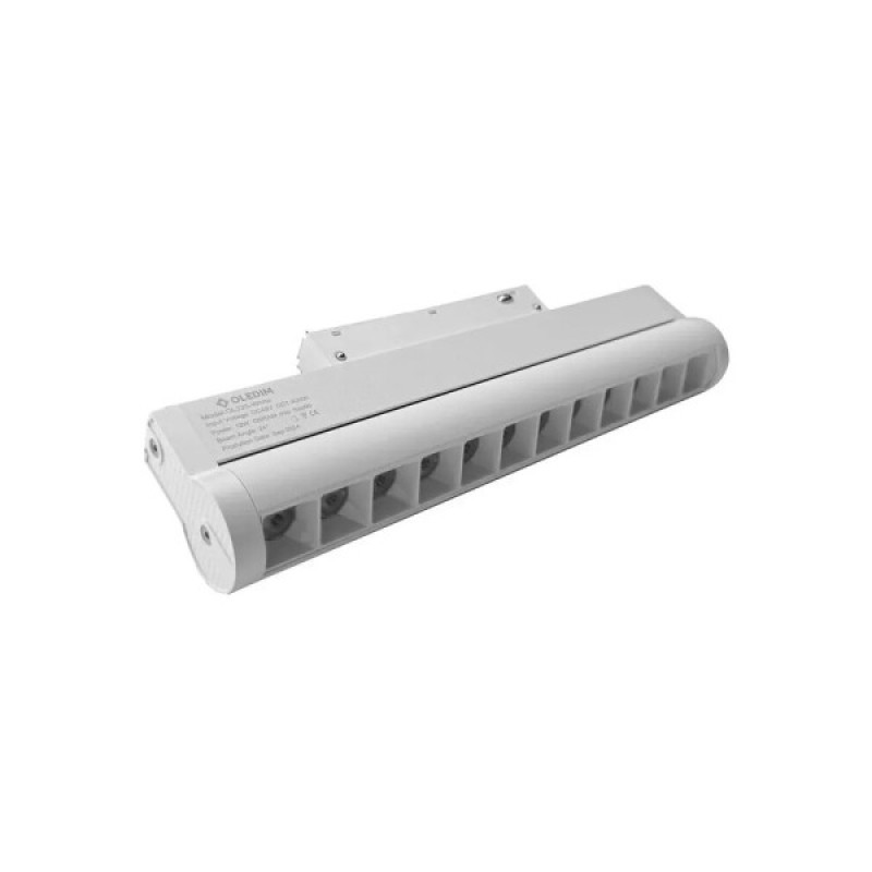 Магнитный трековый светильник Oledim 7771489 OL225 LED 1x12W 3000K 62Lm IP20 белый