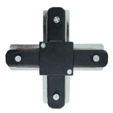 X-образный коннектор для шинопровода Maxus assistance Track Accessories X-connector 1Phase черный