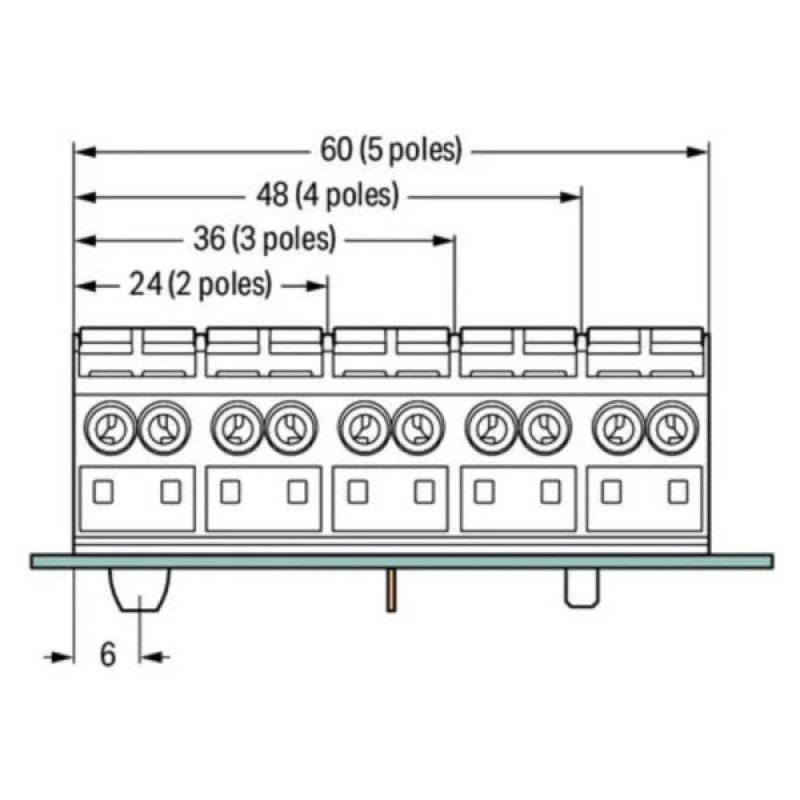 Колодка Wago 862-515 1-3-5 (черная)