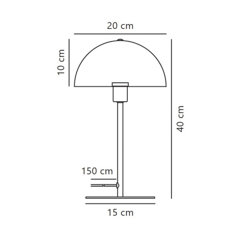 Настільна лампа Nordlux 48555023 Ellen E14 1x40W IP20 блакитна