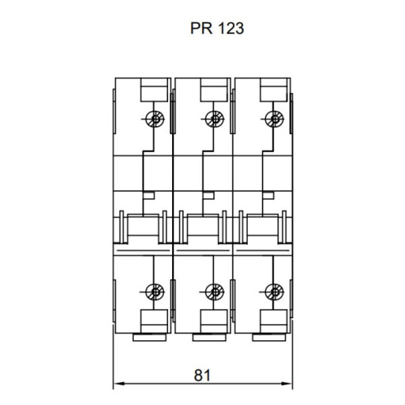 Трехполюсный автомат SEZ 123 D 125А 3P (PR123D125А)