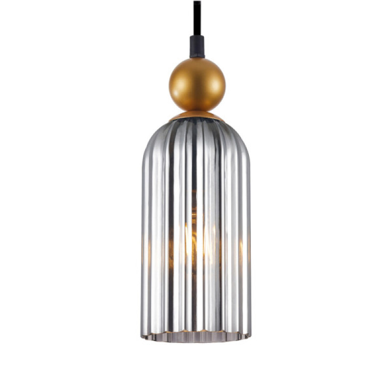 Подвесной светильник, люстра Italux PND-74839-1-GD-SG Narisa E27 1x40W IP20 Димчастий