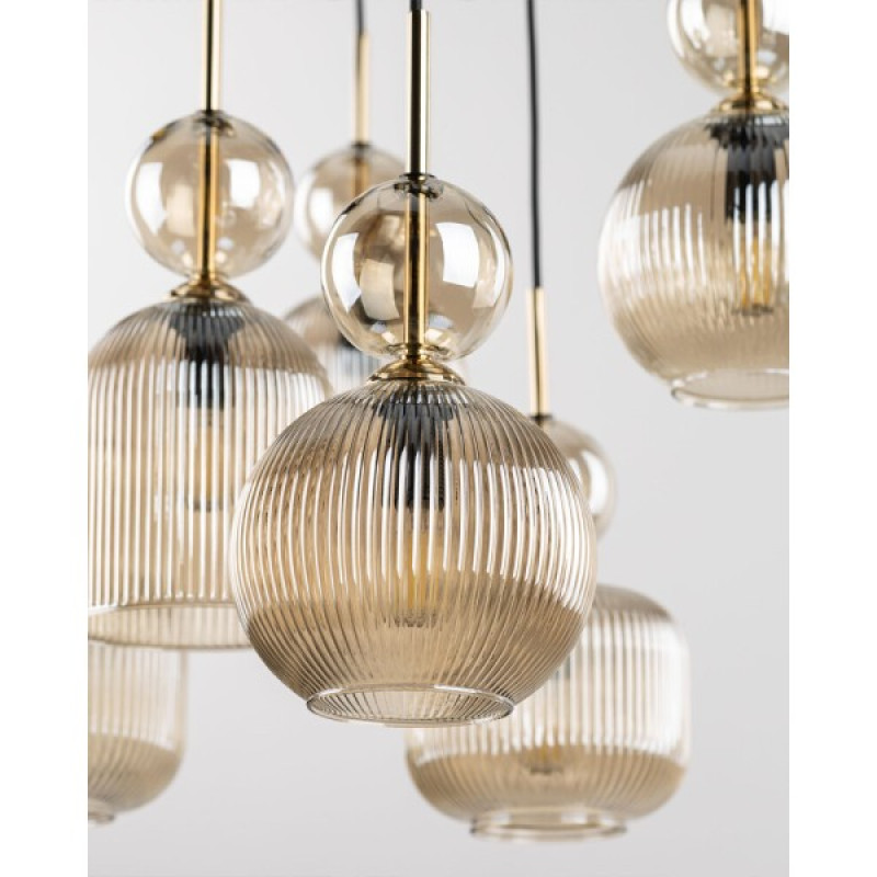 Подвесной светильник, люстра TK Lighting 11043 Sophia E14 5x10W IP20 янтарный