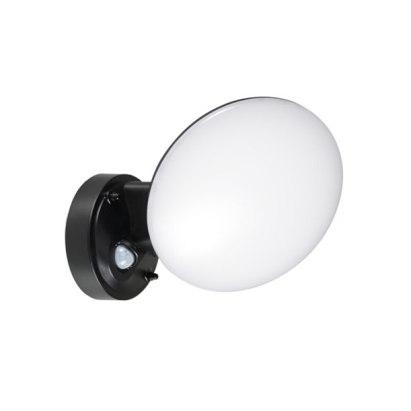 Уличный светильник с датчиком движения Goldlux 333797 Olaf LED 1x10W 4000K 1200Lm IP44 черный