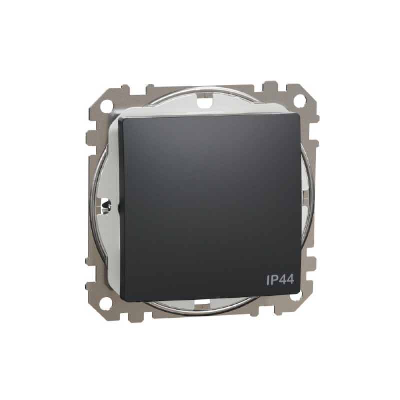 Одноклавишный выключатель Schneider Electric Sedna Design SDD214101 IP44 черный