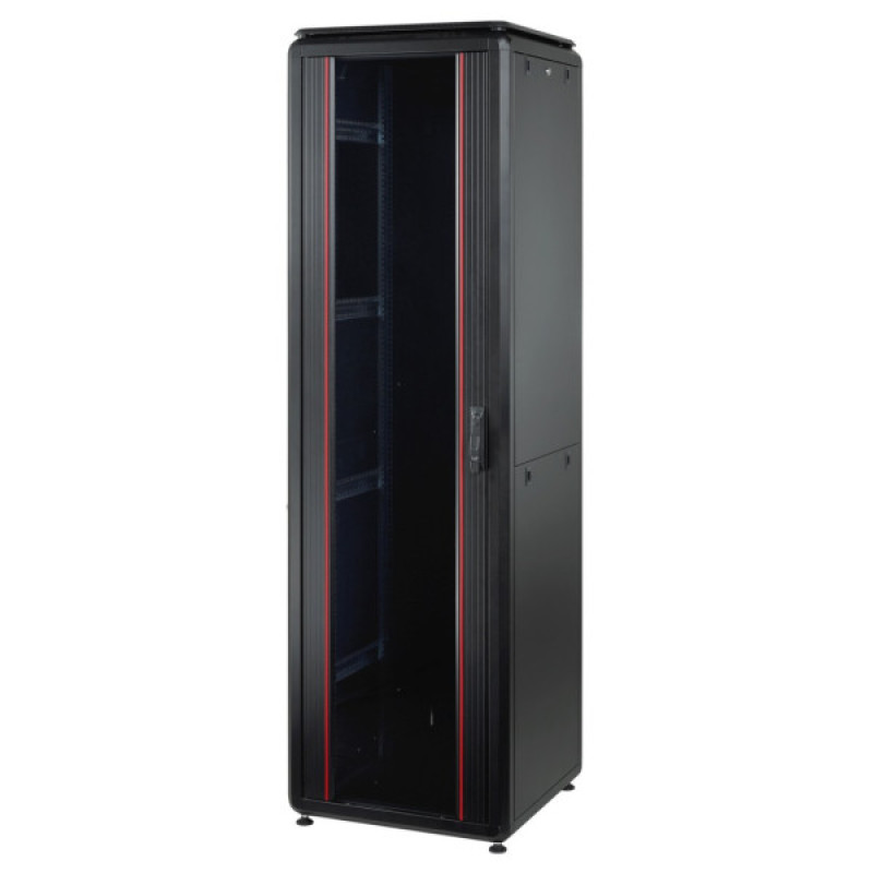 Шафа Mirsan MR.GTV42U66DE.01 GTV 19" 42U 600x600 (чорна) RAL 9005