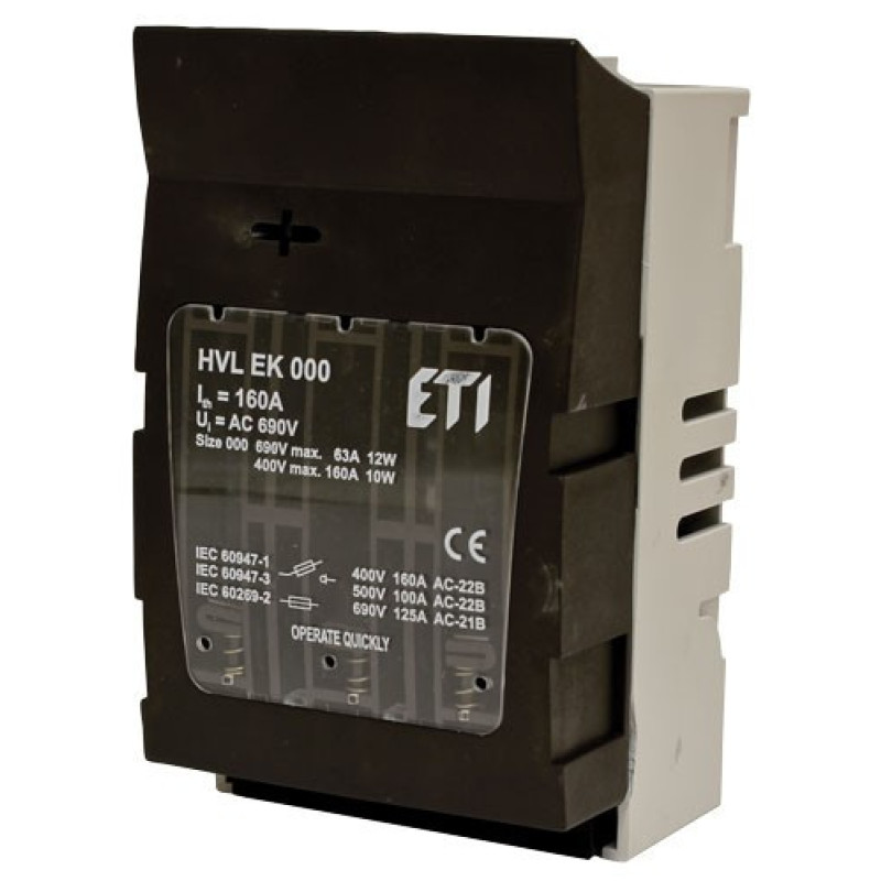 Разъединитель Eti HVL EK 000 3P 100A (1701000)