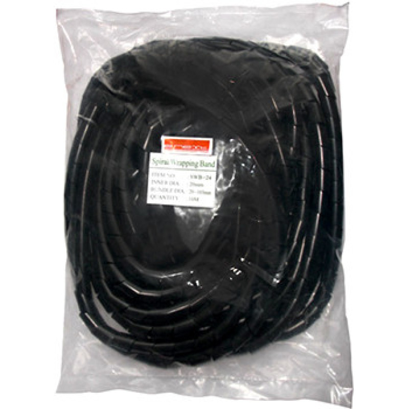 Монтажна спіраль E.Next e.spiral.stand.24.black 20-130мм 10м чорна (s2038017)