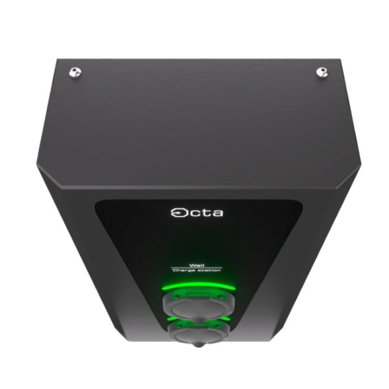 Бытовая зарядная станция Octa Energy W244-S22-S22 Wall на 44кВт (розетка 3ф + розетка 3ф)