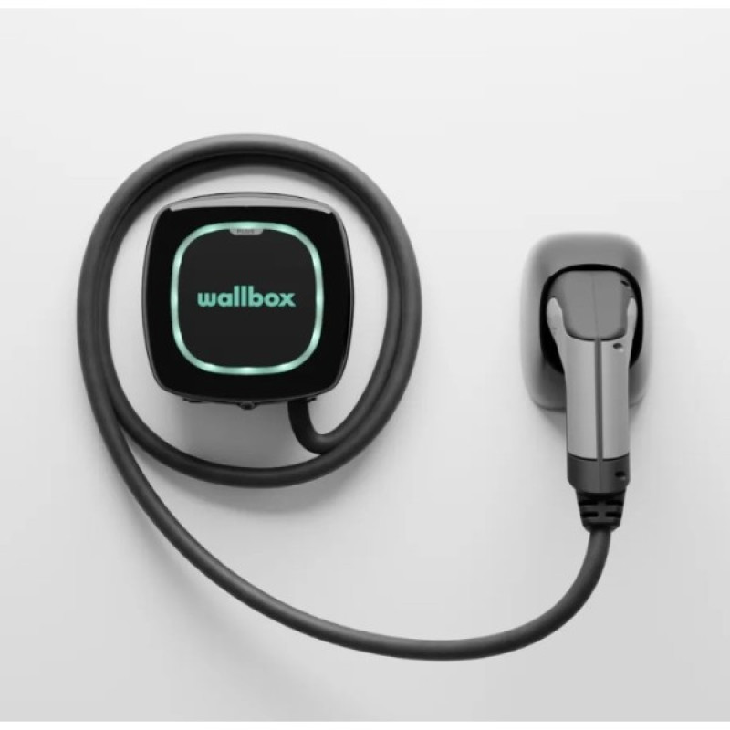 Зарядна станція Wallbox Pulsar Plus 22кВт Type 2 кабель 7м чорна (PLP1-M-2-4-9-002)